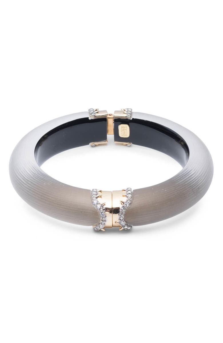 Alexis Bittar Alex Bittar Lucite<sup>®</sup> Pavé Edge Hinge Bracelet, Alternate, color, 