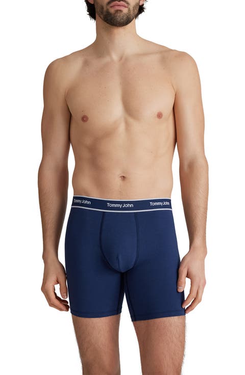 Men's 3-Pack Essential Cool Cotton Blend 6-Inch Boxer Briefs