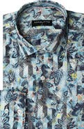 MASUTTO Astoria Print Button-Up Long Sleeve Shirt