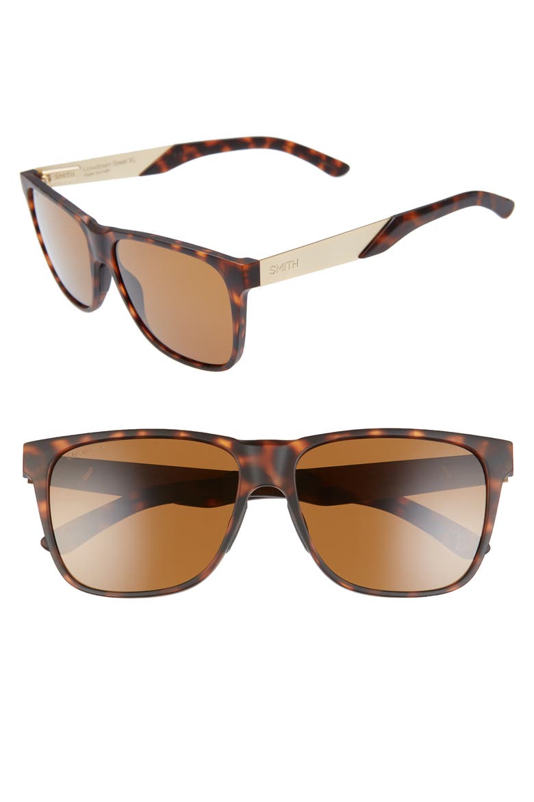 Lowdown XL Steel 59mm ChromaPop™ Sunglasses, Main, color, MATTE DARK TORTOISE/ BROWN
