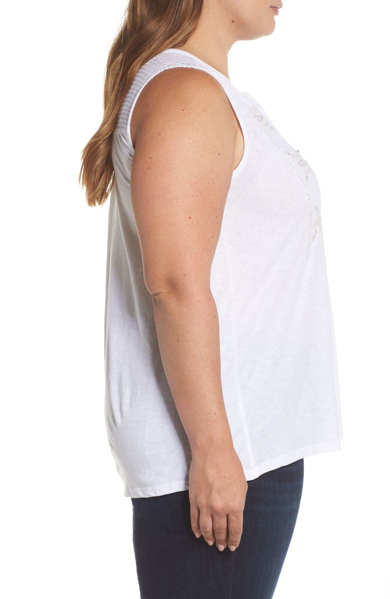 Lucky Brand Embroidered Tank, Alternate, color, 