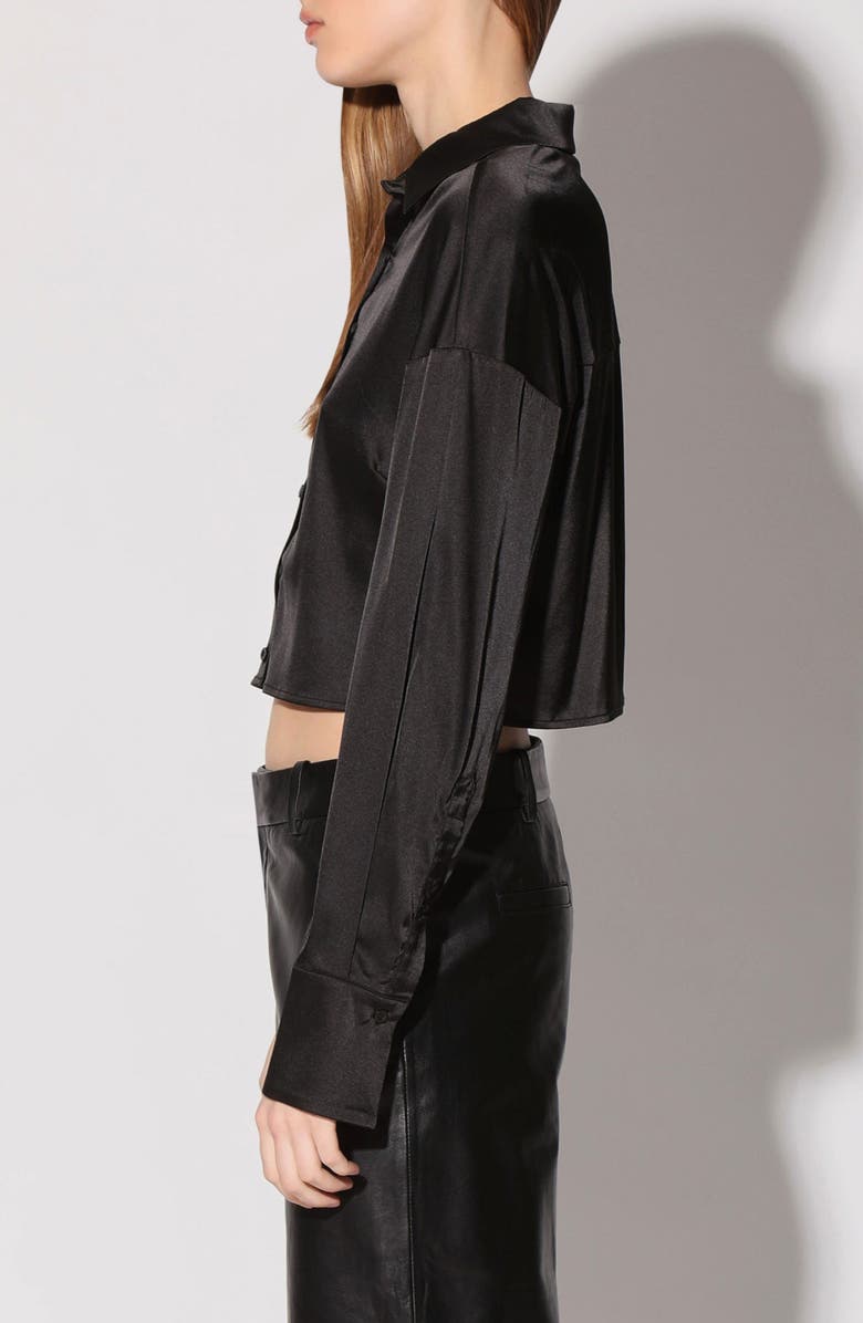 Walter Baker Montana Button-Up Shirt, Alternate, color, Black