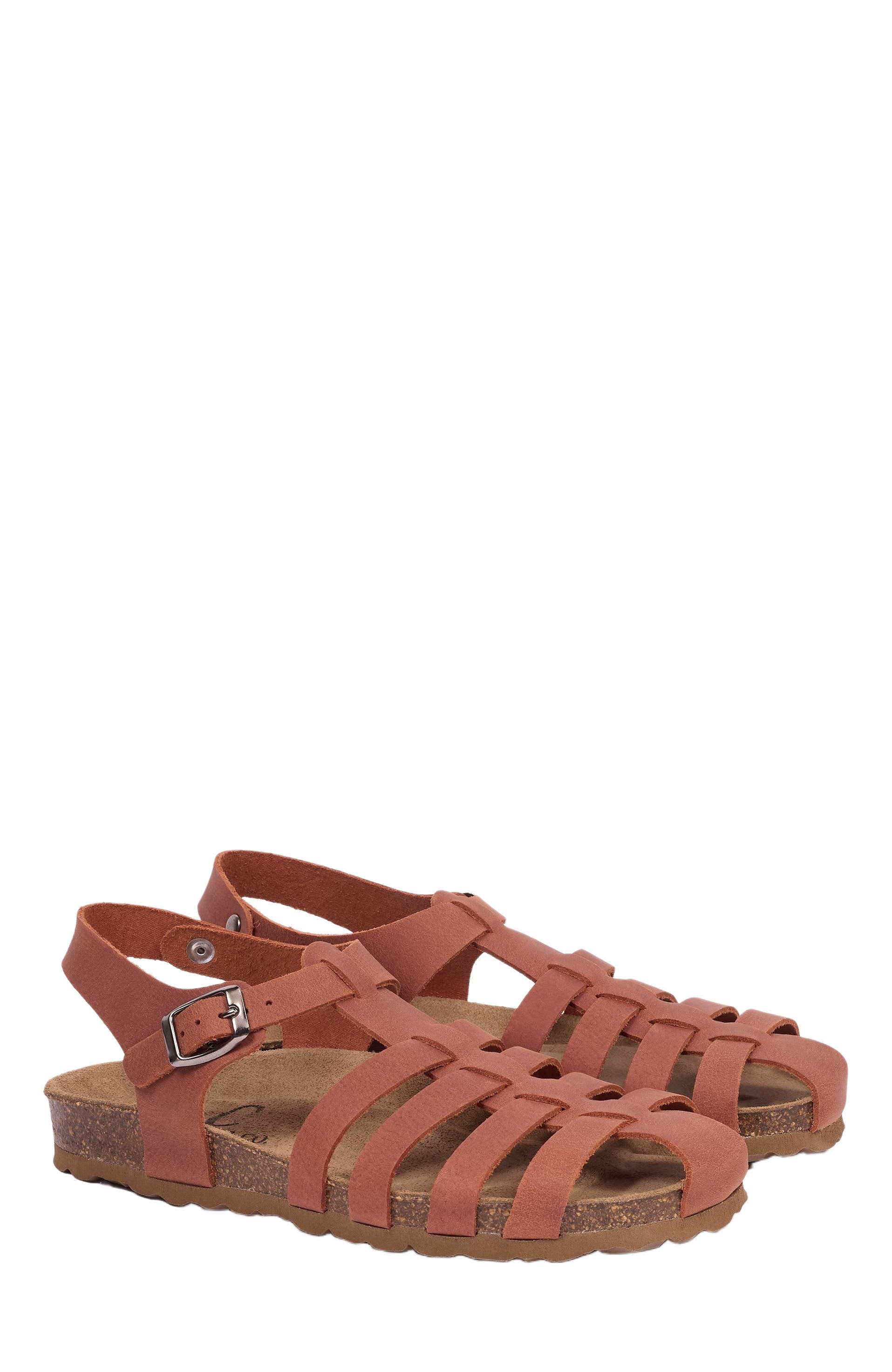Celtic & Co. Fisherman'S Sandal, Main, color, Cognac