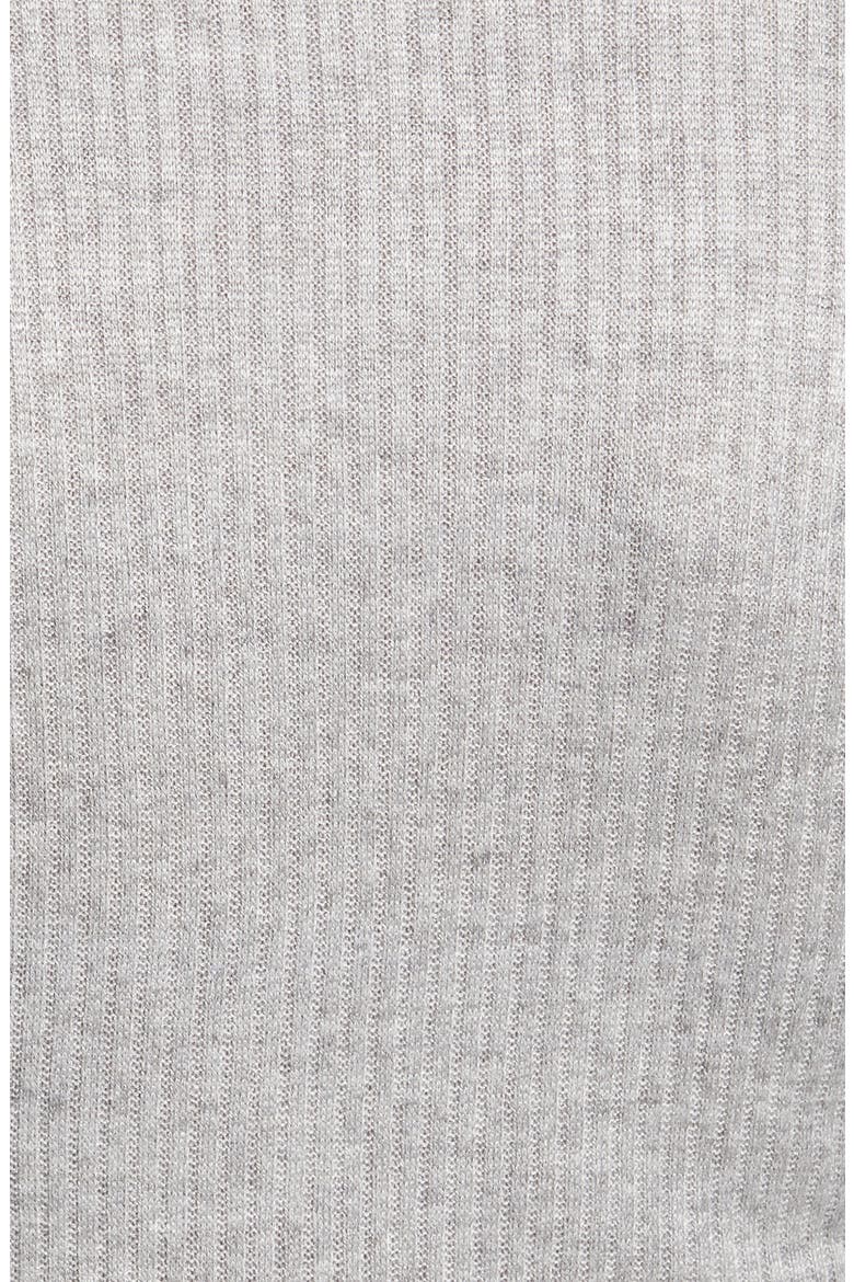 Faux Wrap Crop Top, Alternate, color, HEATHER GREY