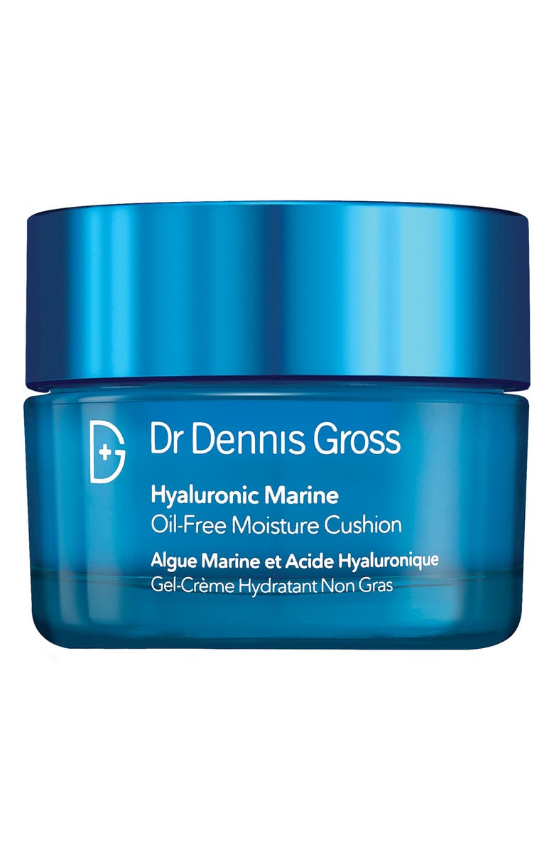 Dr. Dennis Gross Skincare Hyaluronic Marine Oil Free Moisture Cushion Gel Cream, Main, color, 