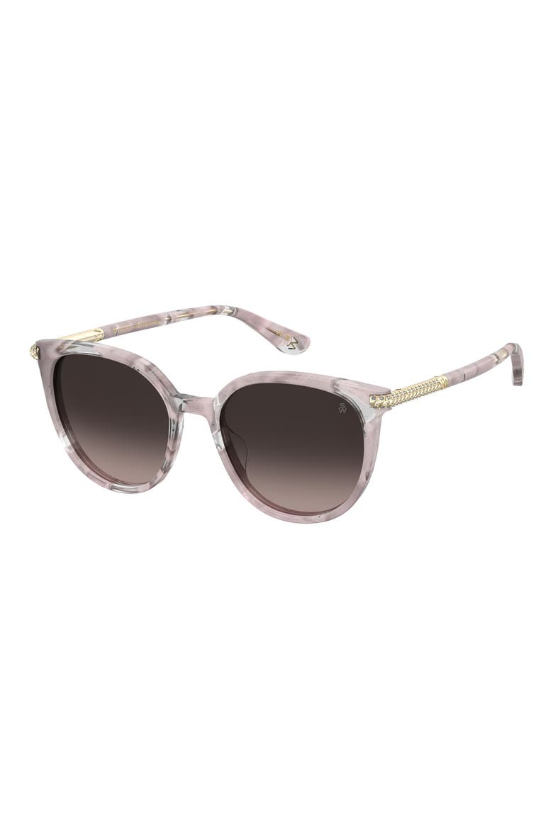 55mm Gradient Square Sunglasses, Alternate, color, HAVANA GREY/ BROWN SF
