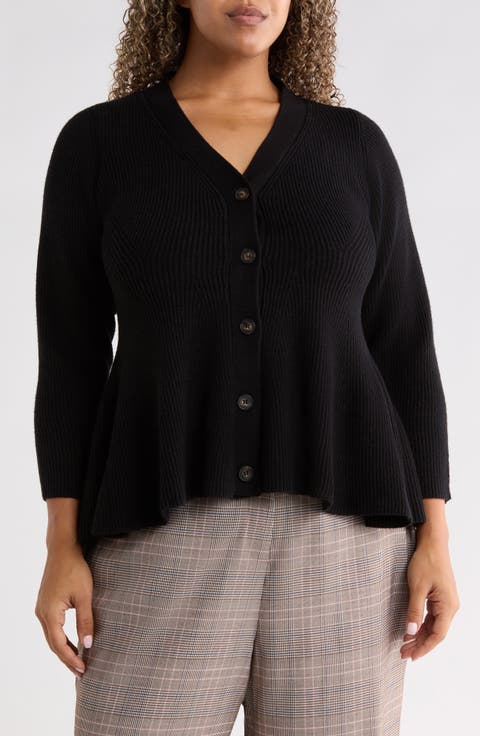 Carthay Mile Peplum Cardigan