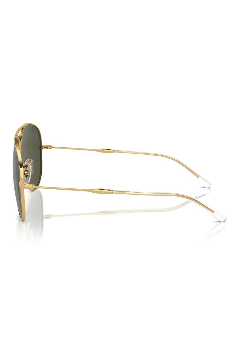 Old Aviator 62mm Oversize Sunglasses, Alternate, color, GOLD FLASH