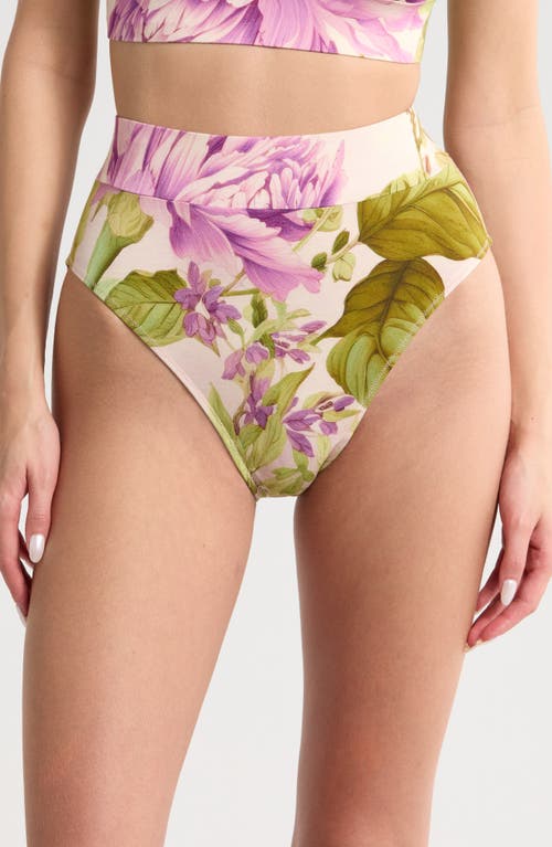 Kilo Brava Spring Garden High Waist Lounge Briefs In Spring Garden