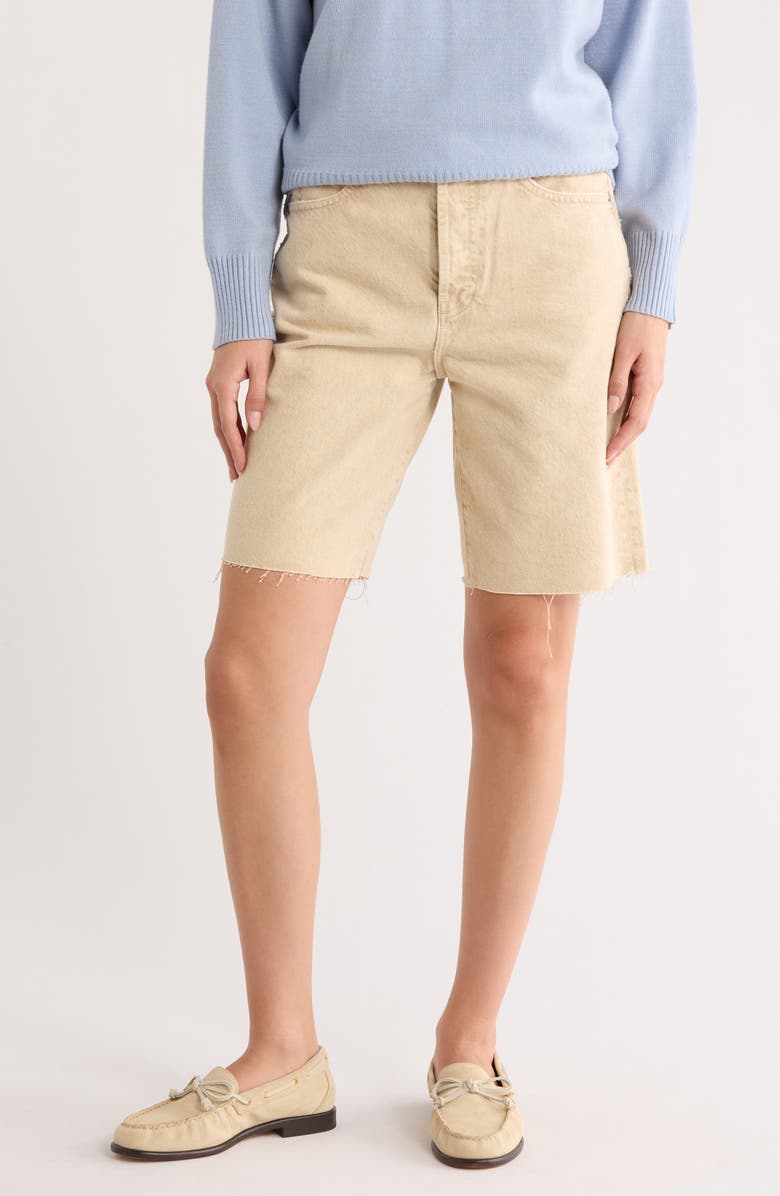 AG Kerah Raw Hem Denim Shorts, Main, color, Moonwash Dry Dust