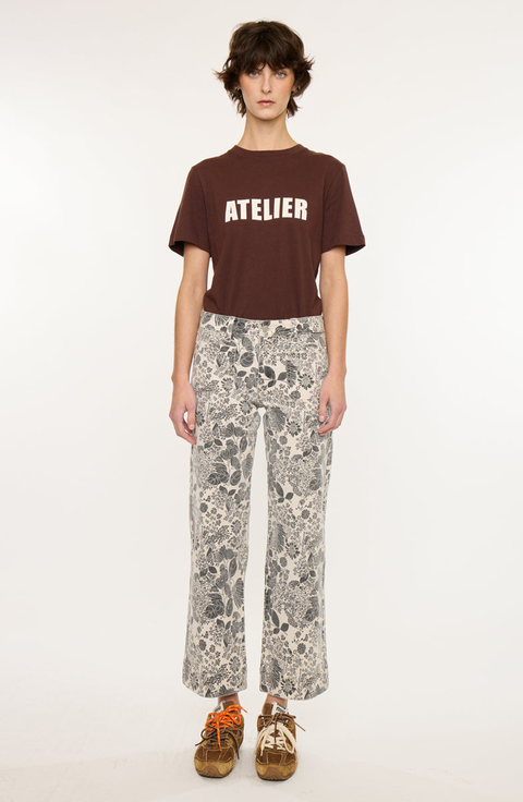 Shera Mid Rise Ankle Wide Jeans