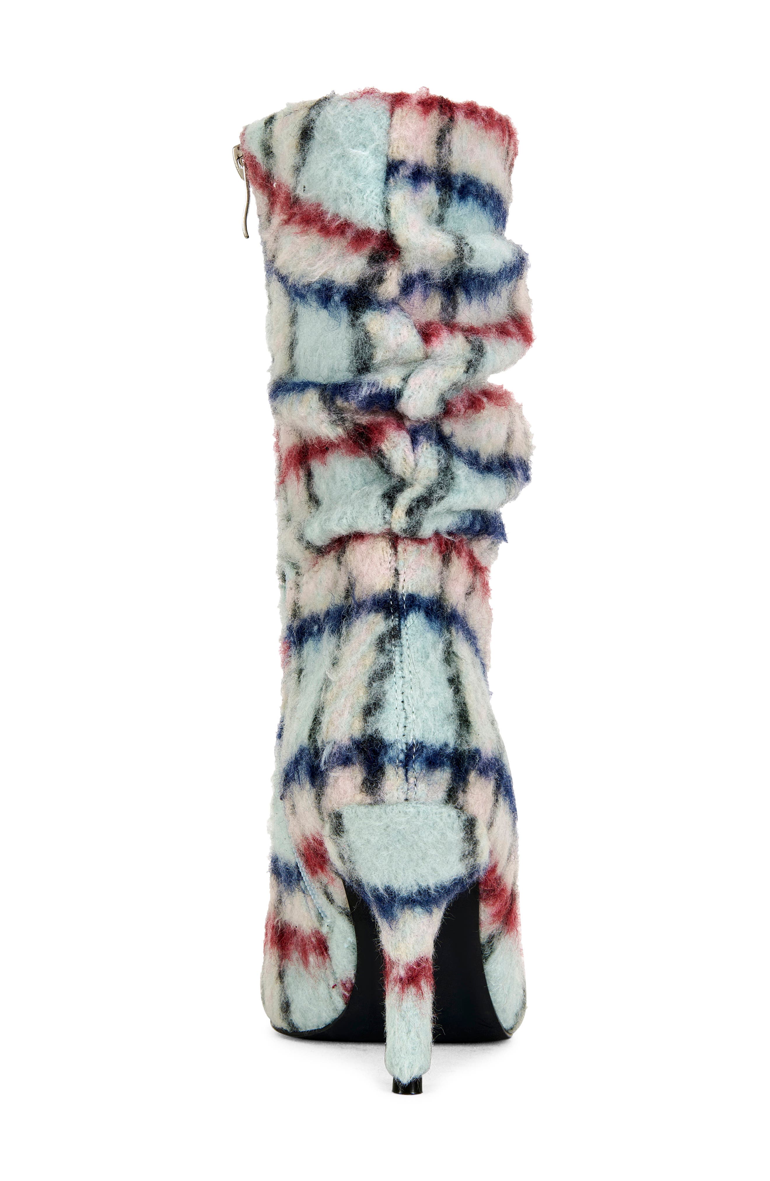 AZALEA WANG Sanjiv Stiletto Bootie, Alternate, color, Blue Multi