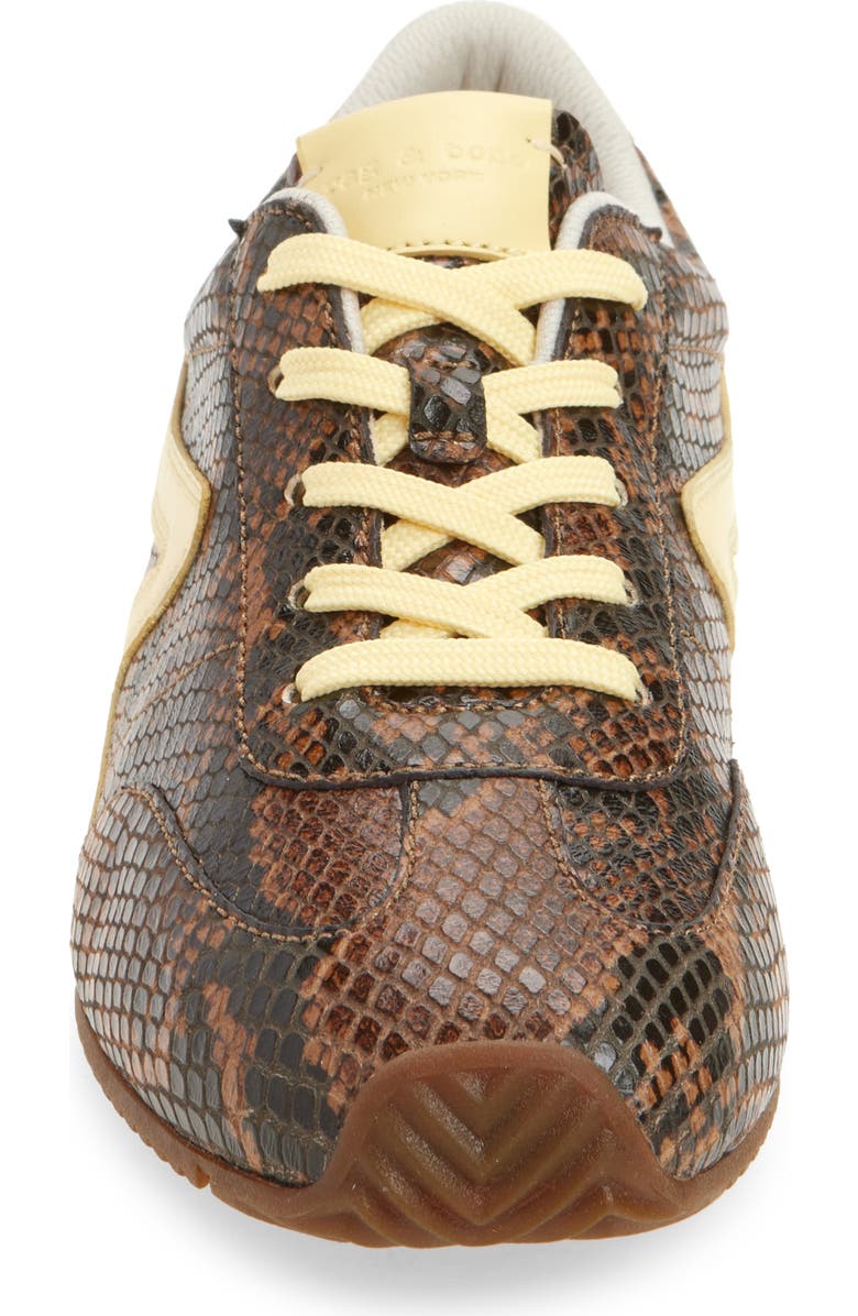 rag & bone Retro Runner Slim Ultra Sneaker, Alternate, color, Mocha Snake