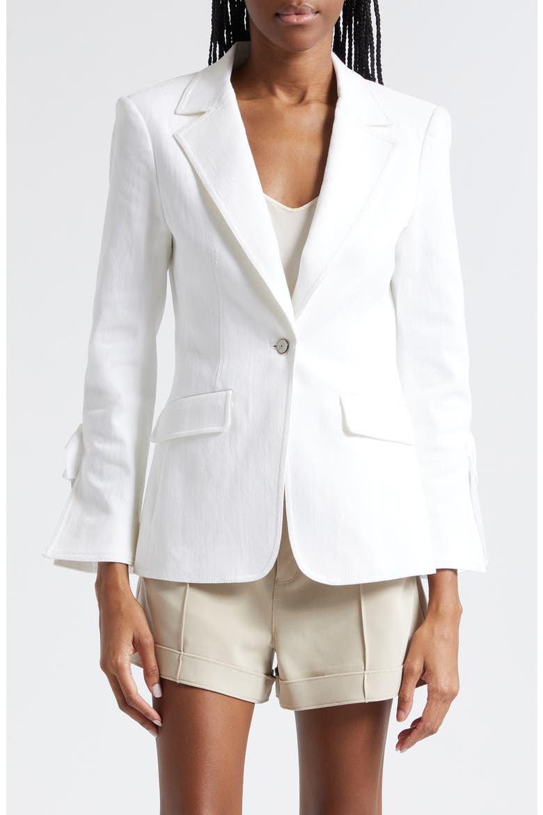 Lou One-Button Blazer, Main, color, WHITE
