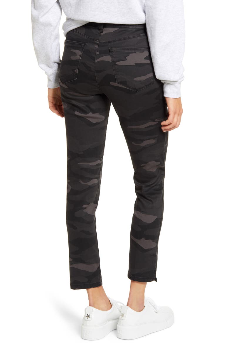 Wit & Wisdom 'Ab'Solution High Waist Camo Ankle Pants, Alternate, color,