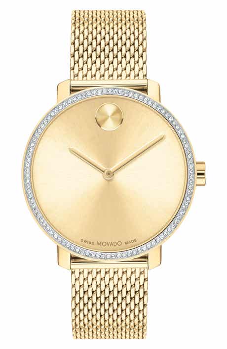 Movado Bold Museum Dot Mesh Strap Watch, 34mm