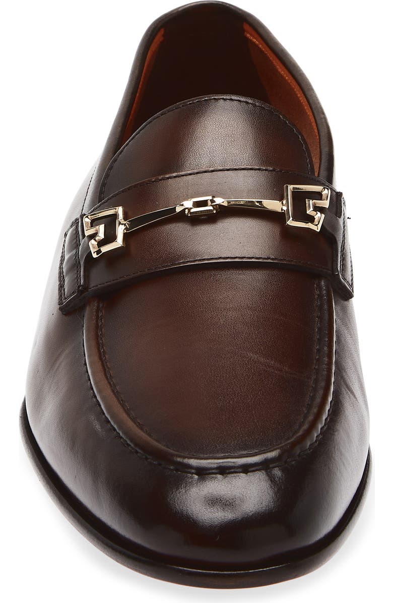 Santoni Saddle Bit Loafer, Alternate, color, Dark Brown