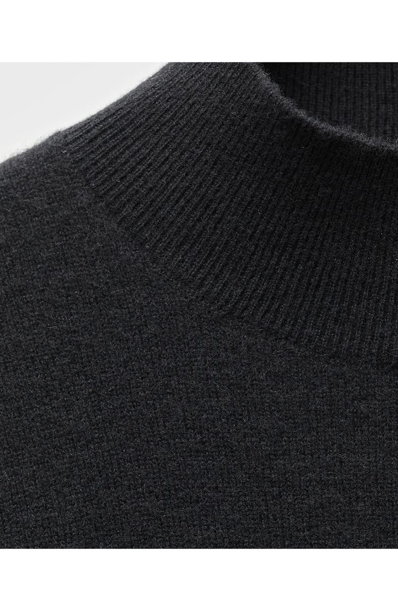 MANGO Cashmere Mock Neck Sweater, Alternate, color, 