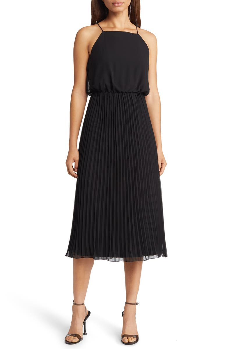 Sam Edelman Sleeveless Pleated Midi Dress, Main, color,