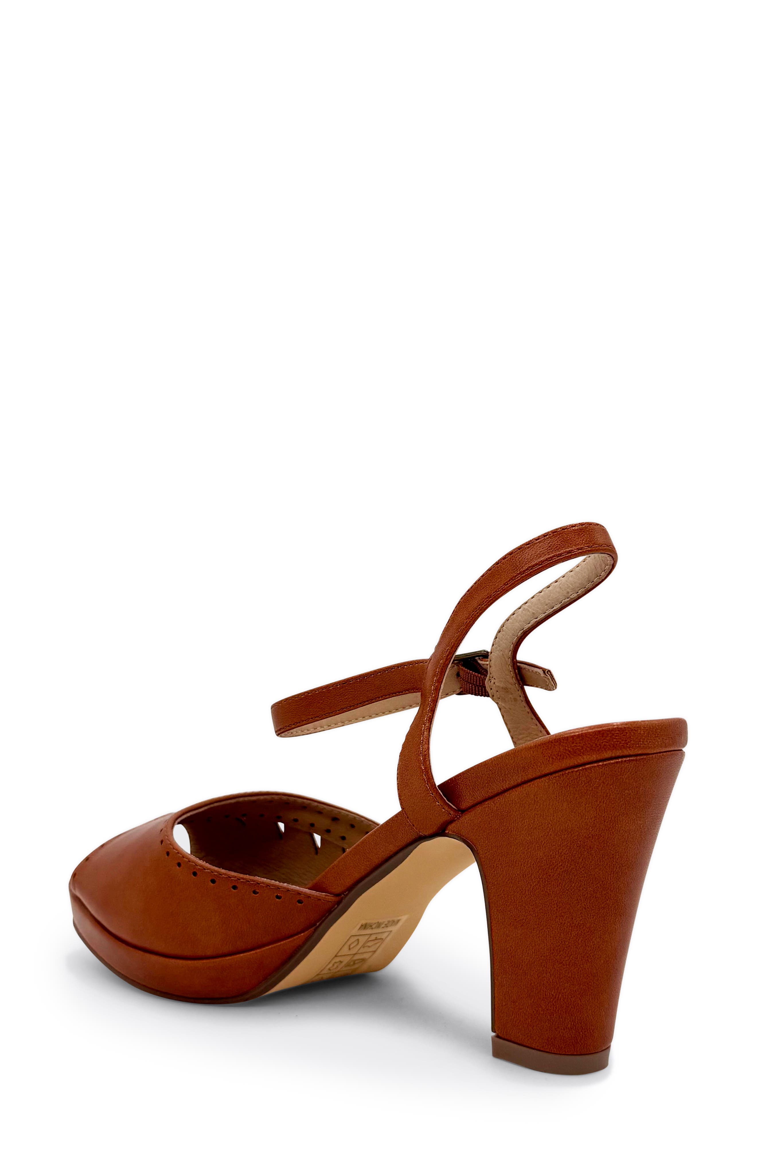 CHELSEA CREW Aria Ankle Strap Sandal, Alternate, color, Rust