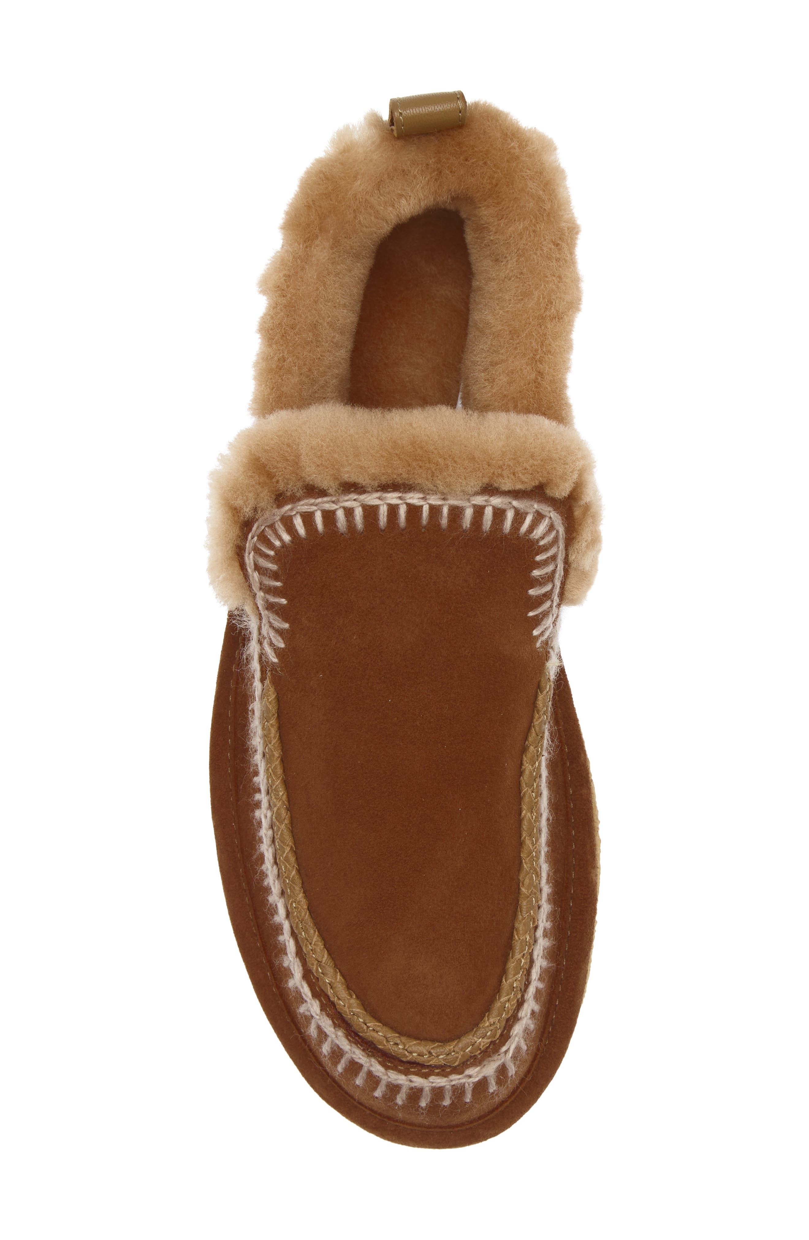 Laidback London Jude Shearling Slipper, Alternate, color, Nutmeg Suede / Wheat