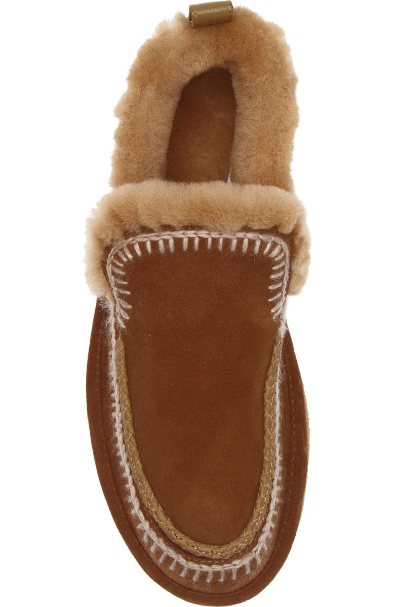 laidback london Jude Shearling Slipper, Alternate, color, Nutmeg Suede / Wheat