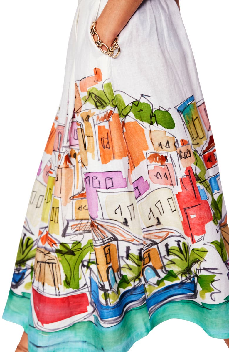 Boden Verity Linen Midi Skirt, Alternate, color, 