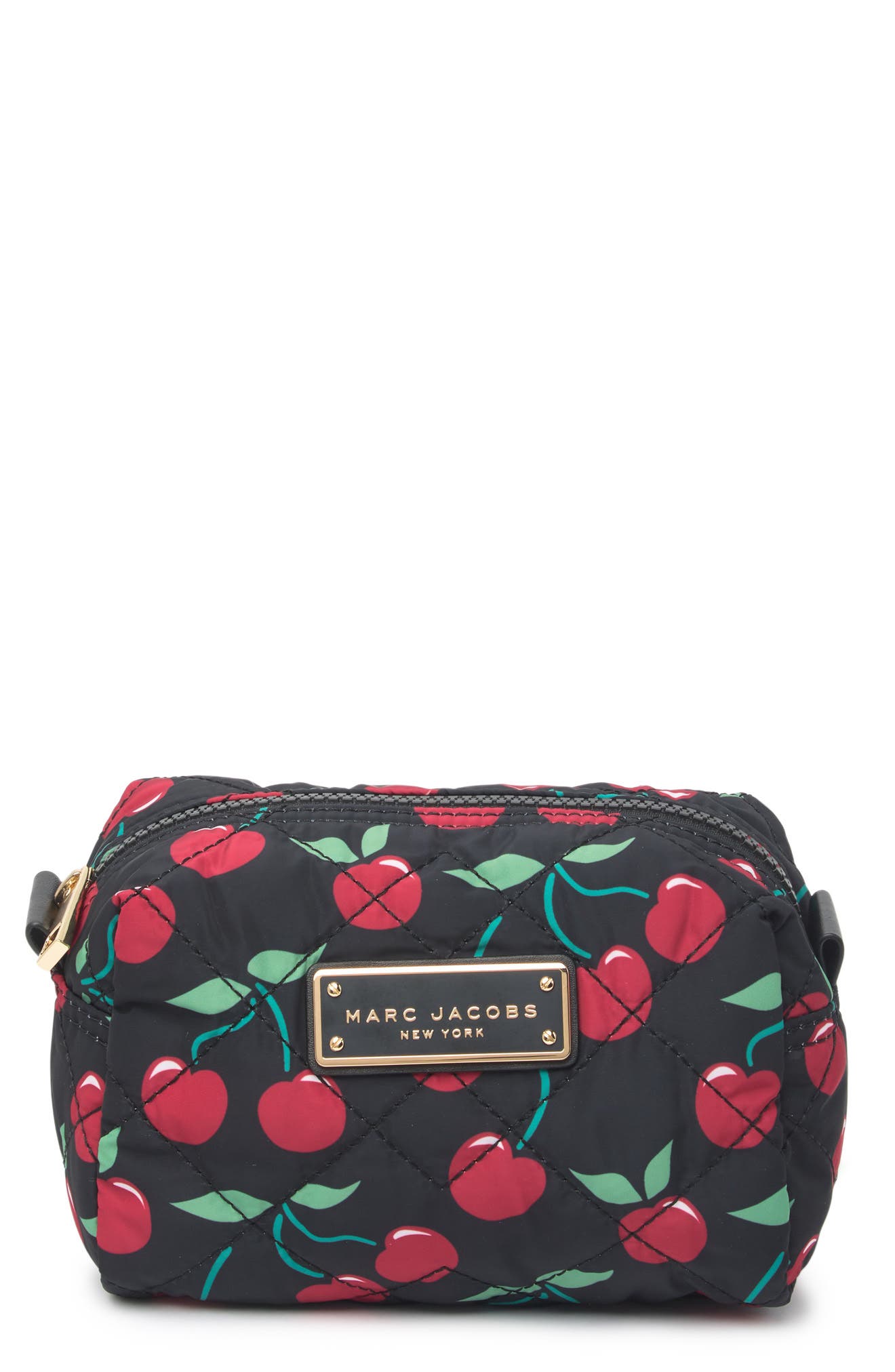 Marc Jacobs Quilted Large Printed Cosmetic Case, Alternate, color, 