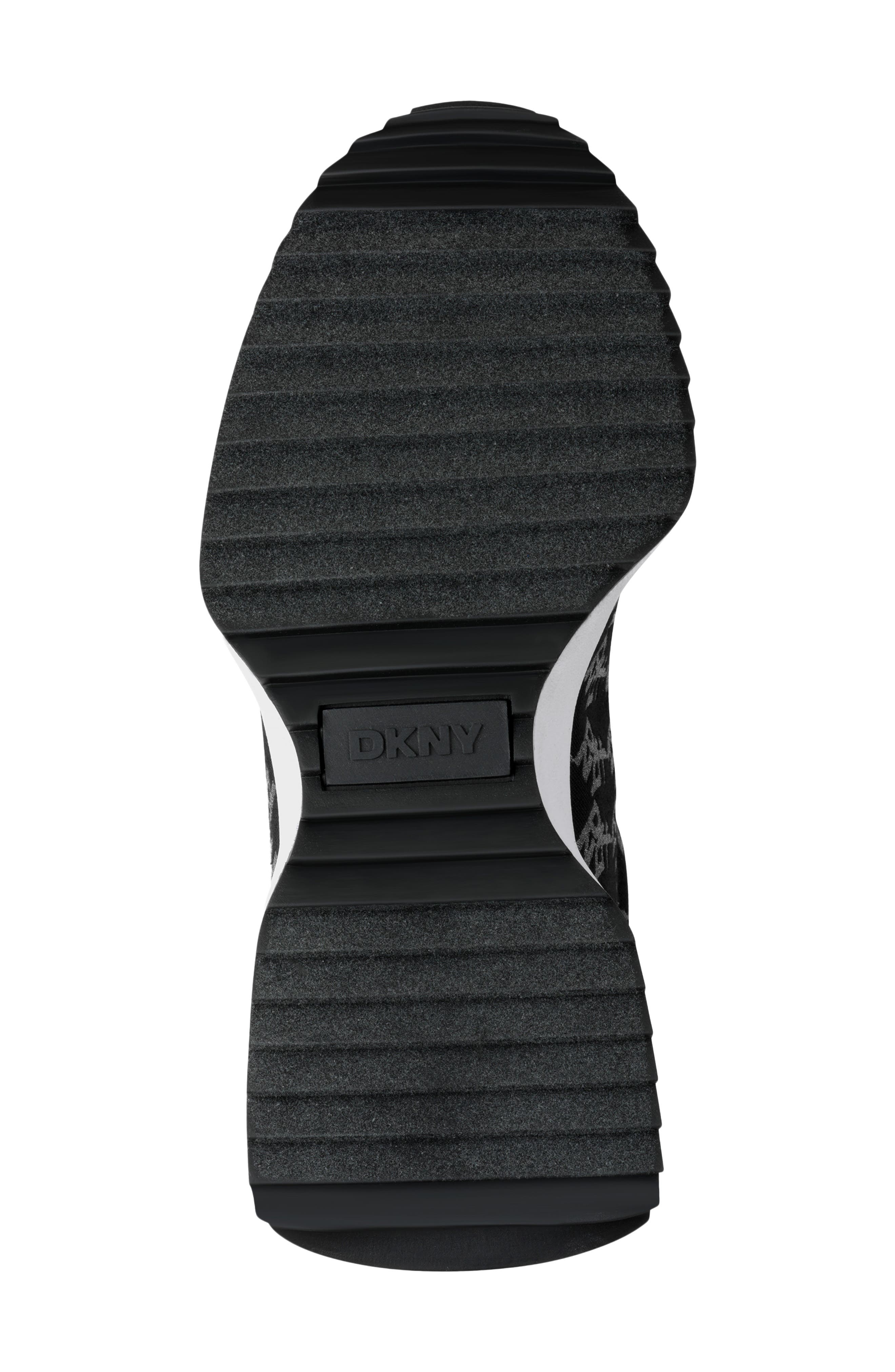 DKNY Naples Sneaker, Alternate, color, Nickel/Black