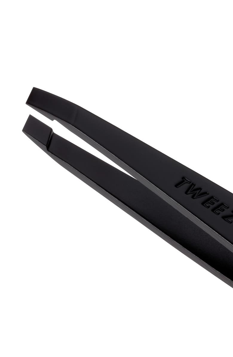 TWEEZERMAN Black Matte Slant Tweezer, Alternate, color, Black
