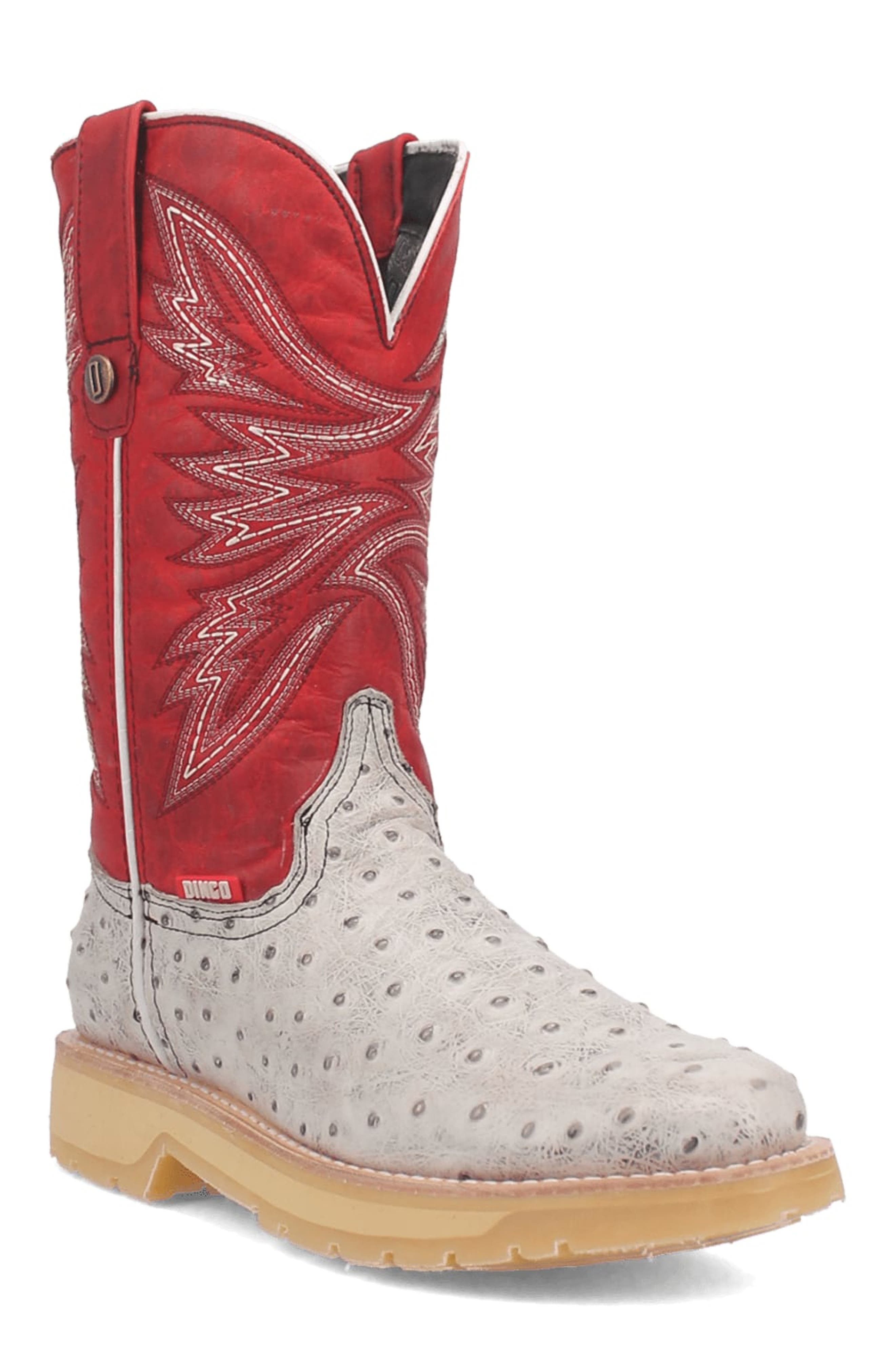Kiwi Western Boot, Main, color, WHITE