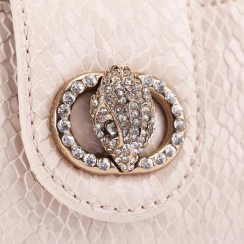Small Chelsea Snake Embossed Leather Hobo Crossbody Bag