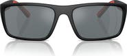 Scuderia Ferrari 59mm Mirrored Rectangular Sunglasses