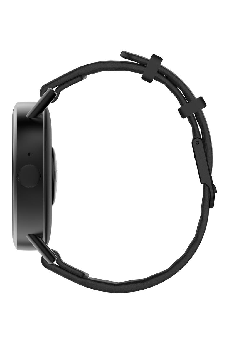 Vapor 2 Silicone Strap Smart Watch, 41mm, Alternate, color, BLACK