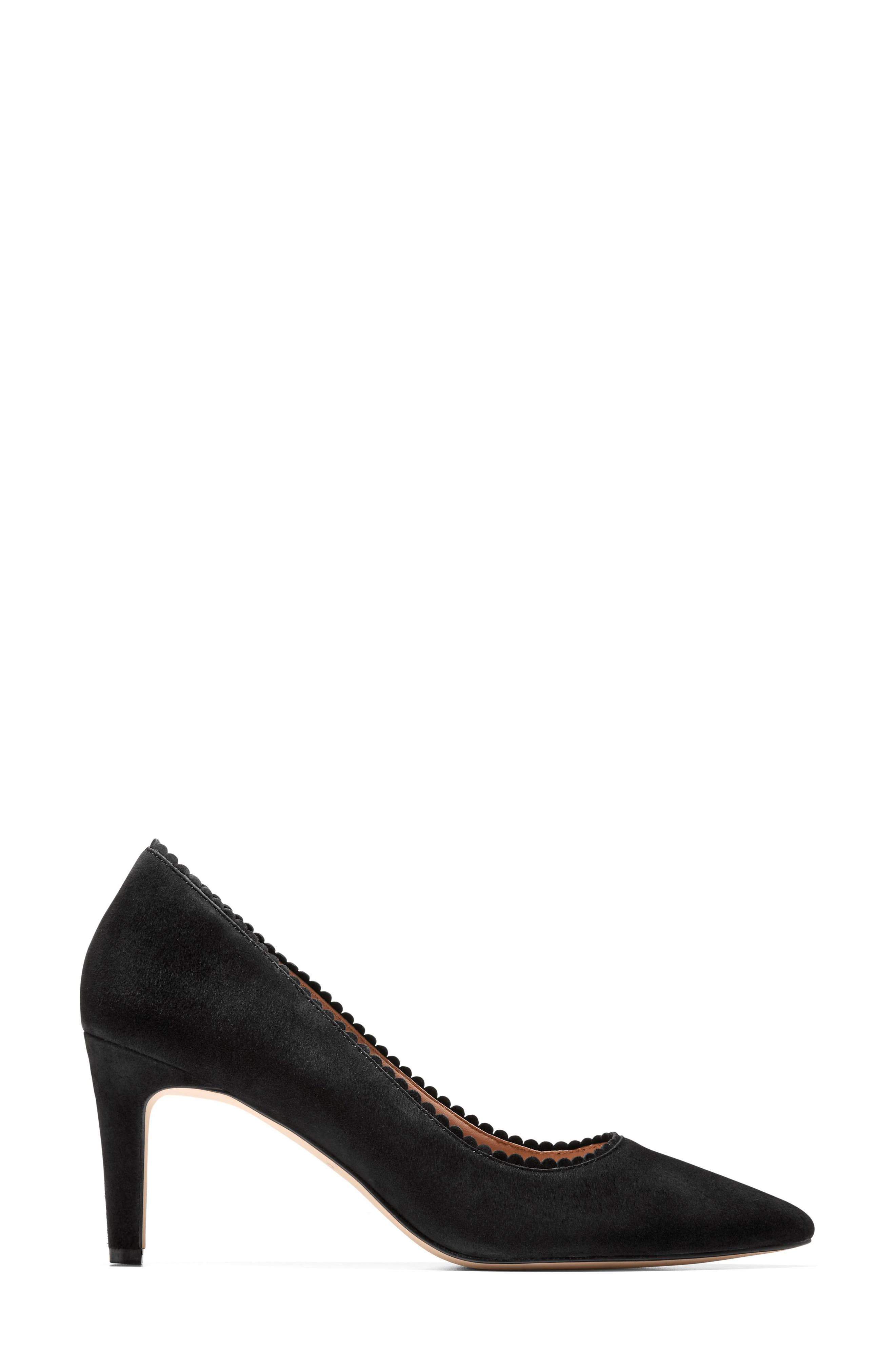Cole Haan Bellport Pointed Toe Pump, Alternate, color, Black Suede