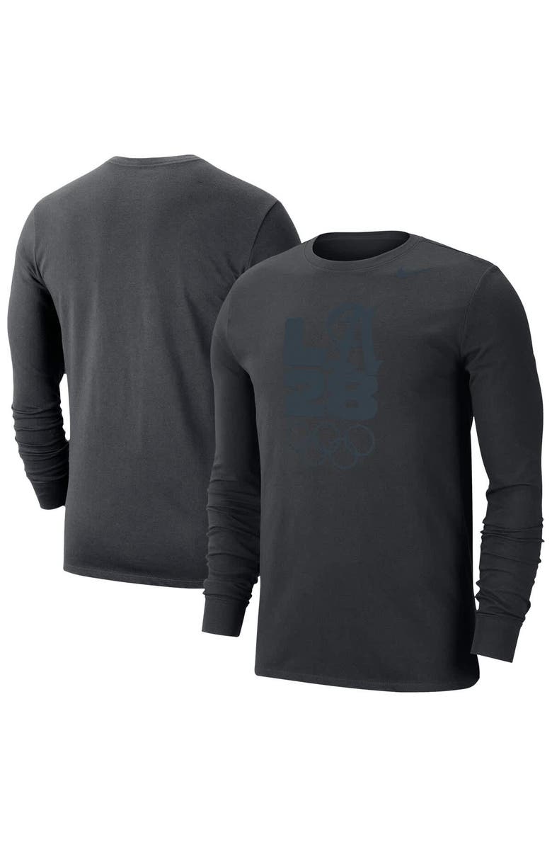 Nike Men's Nike  Black LA28 Summer Olympics Team Issue Velocity Dri-FIT Long Sleeve T-Shirt, Main, color, Black