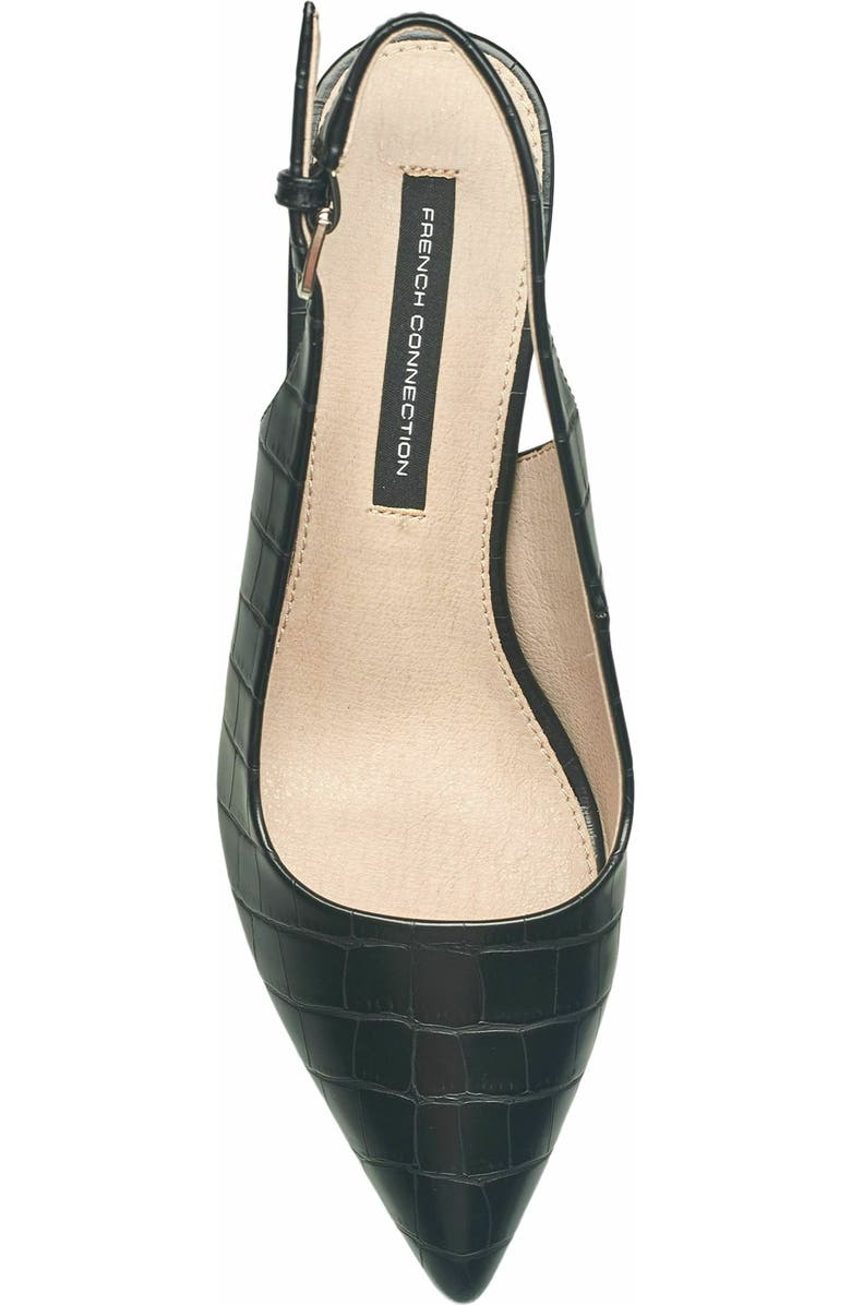 French Connection Quinn Slingback Pump Sandal, Alternate, color, Black