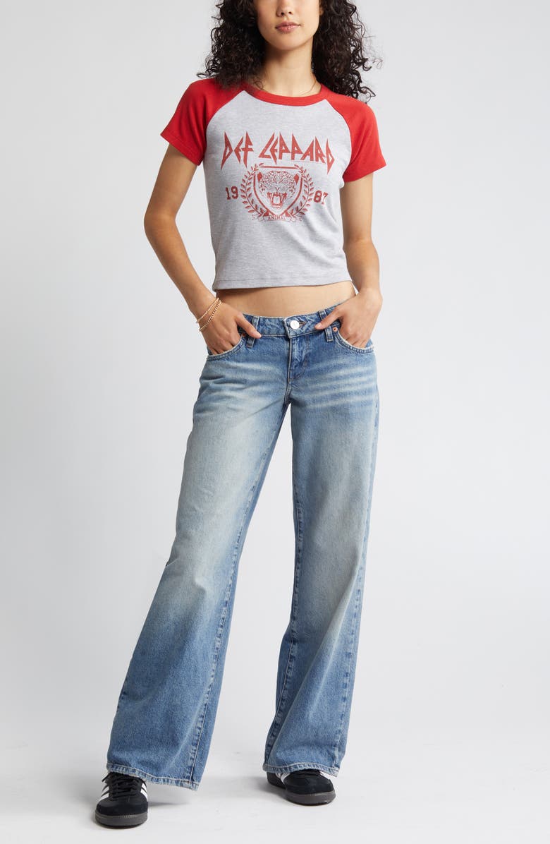 Vinyl Icons Def Leppard Colorblock Cotton Graphic T-Shirt, Main, color,