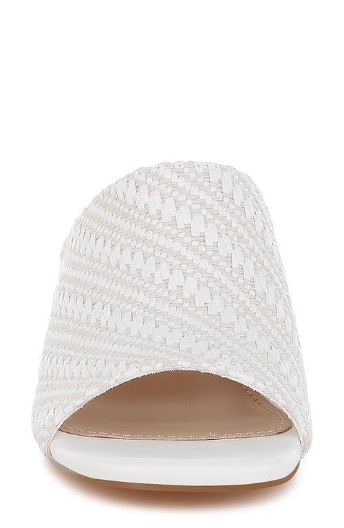 Rag & Co Morgana Slide Sandal In White