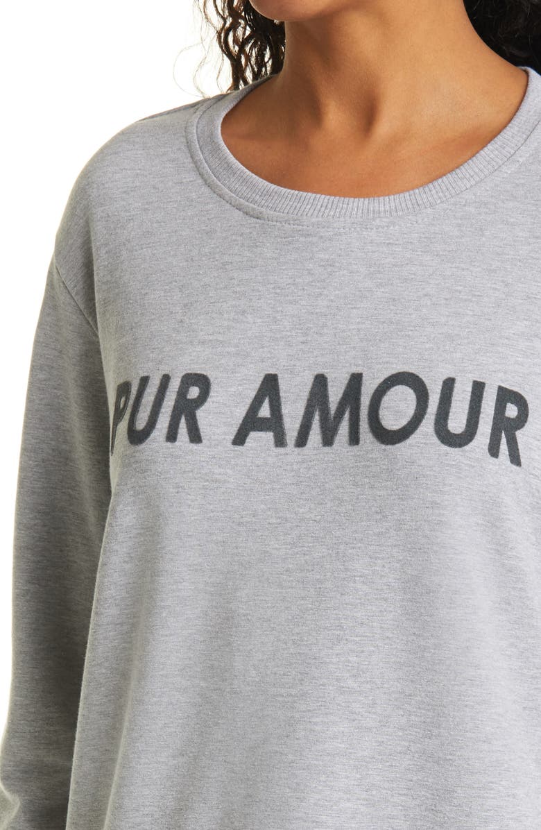 L'AGENCE Heidi Crew Sweatshirt, Alternate, color, 