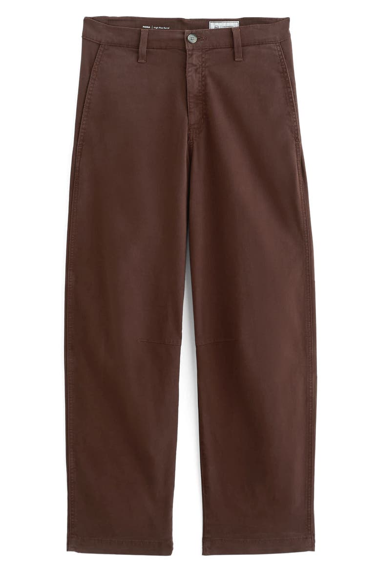 Fiona Ankle Barrel Leg Chinos, Alternate, color, COFFEE BEAN