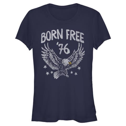 Juniors Lost Gods Born Free Eagle T Shirt