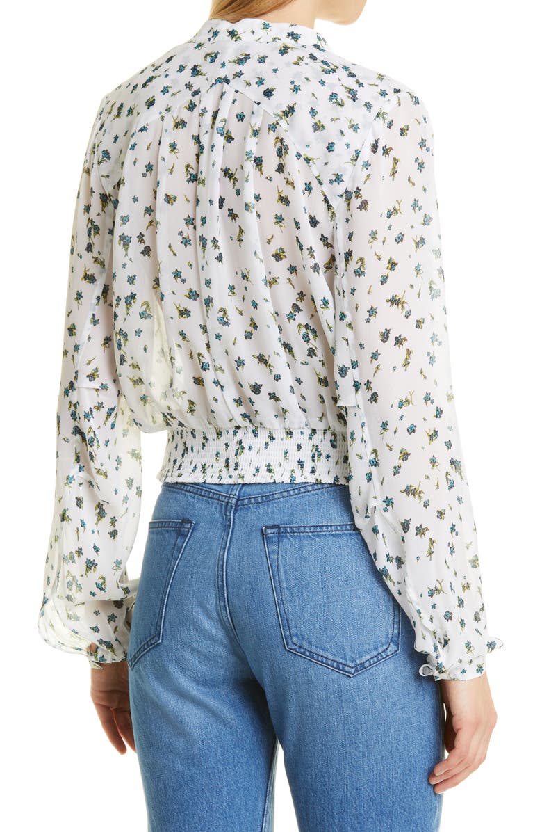 rag & bone Calista Floral Blouse, Alternate, color,