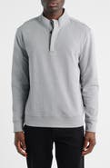 Robert Barakett Clarence Textured Quarter Button Pullover
