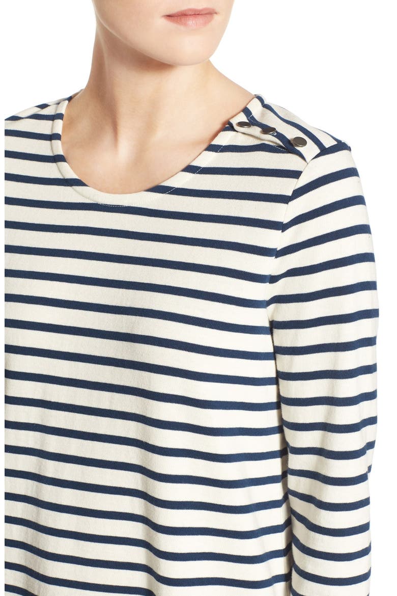 Stripe Raglan Shirtdress, Alternate, color, BENGALI INDIGO