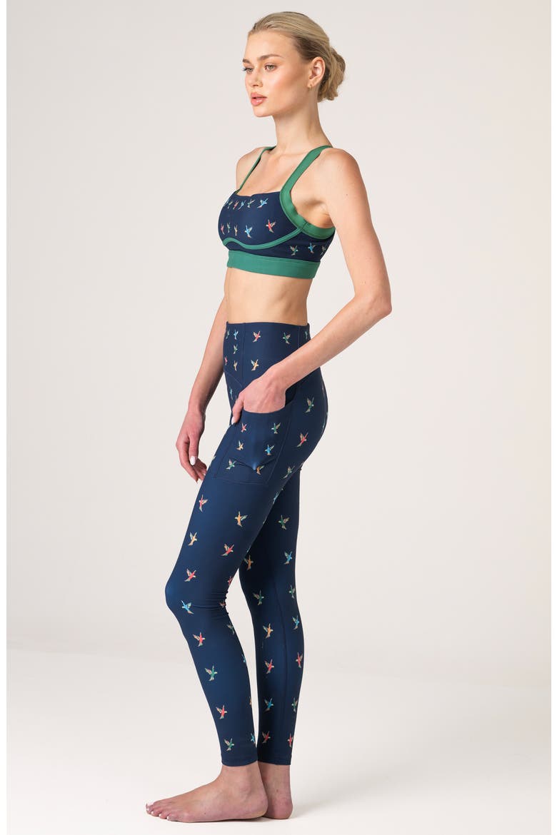 Freedom Wings High-Waisted Leggings, Alternate, color, Blue