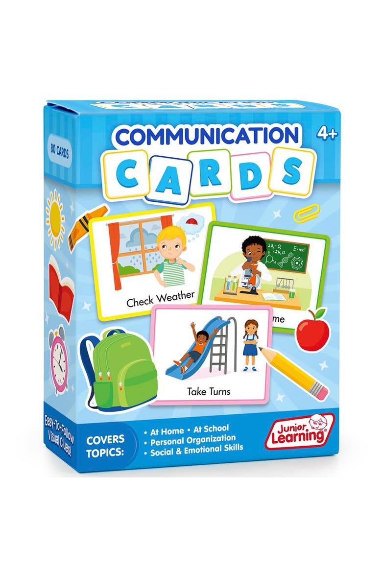 80 Visual Schedule Communication Cards, Main, color, Multicolored