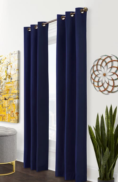 Outdoor Decor By Commonwealth Set Of 2 Cotton Curtain Panels In Blue