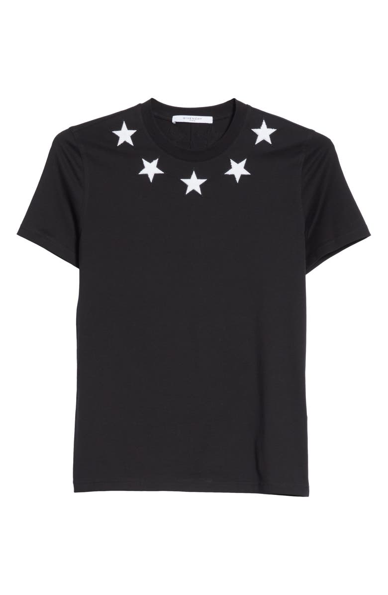 Givenchy Star Appliqué T-Shirt, Alternate, color, 