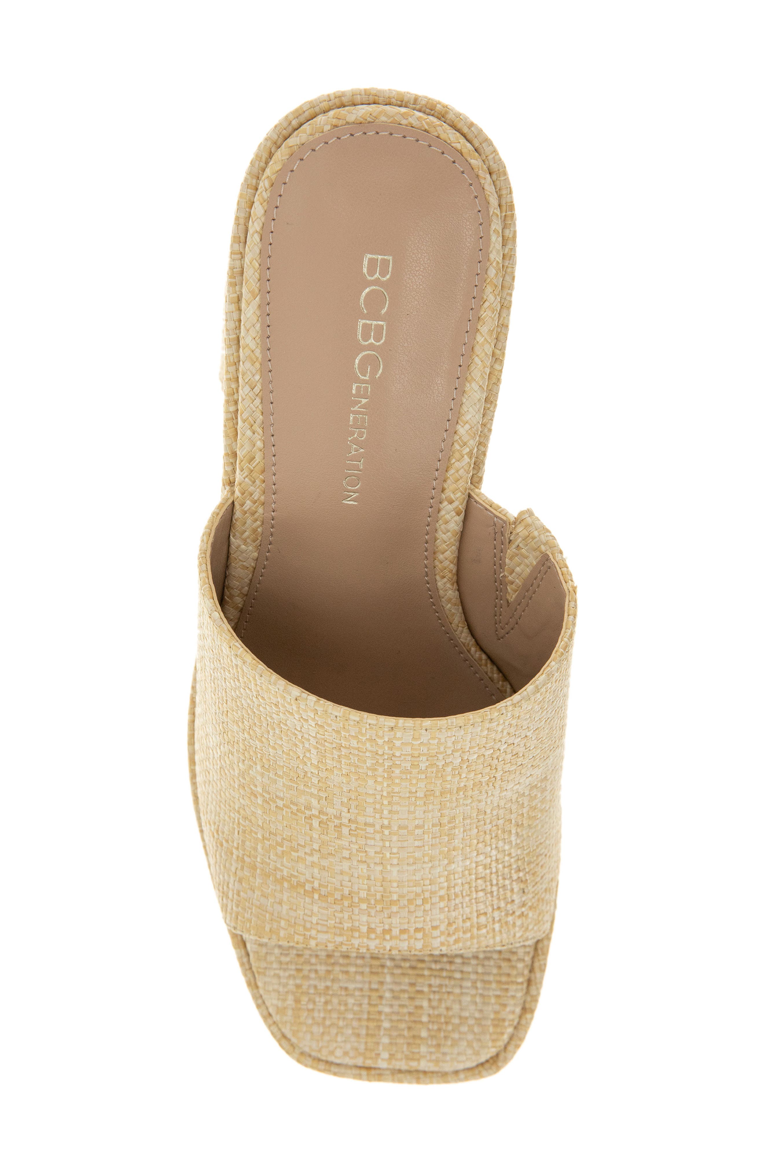 BCBGeneration Swoop Platform Slide Sandal, Alternate, color, 